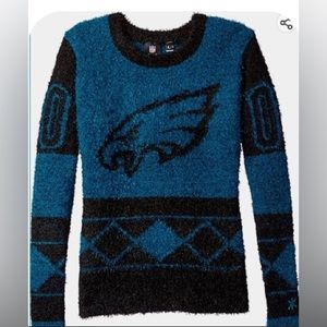 New w/Tag FOCO NFL Philly Eagles Eyelash Ugly Sweater Below $75 Retail Sz Small